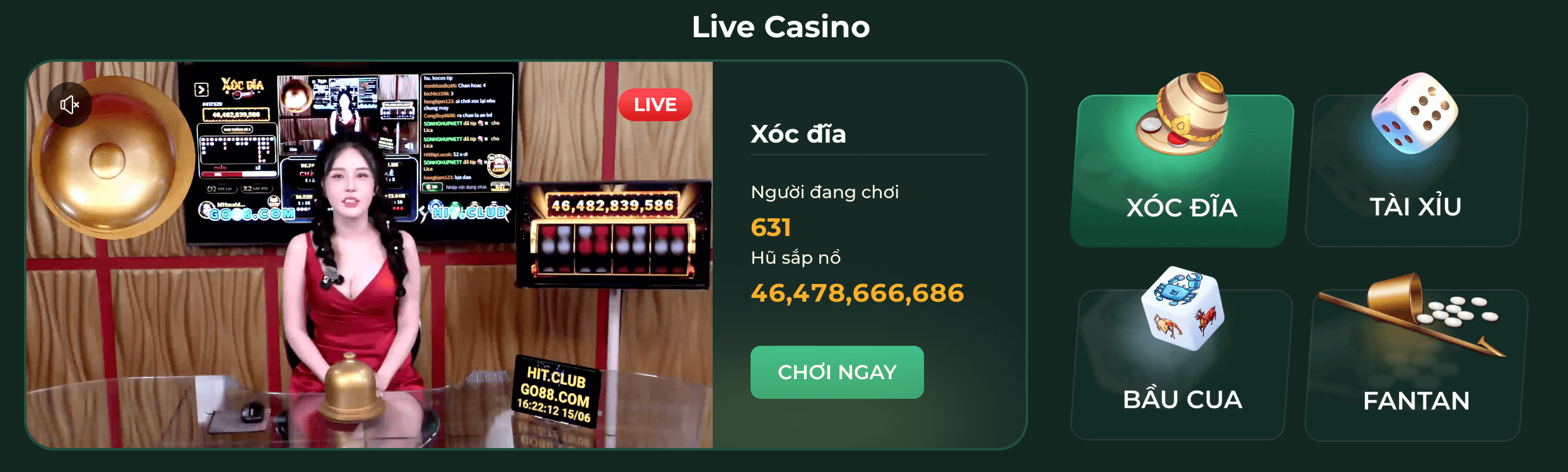 Live Casino Uk88
